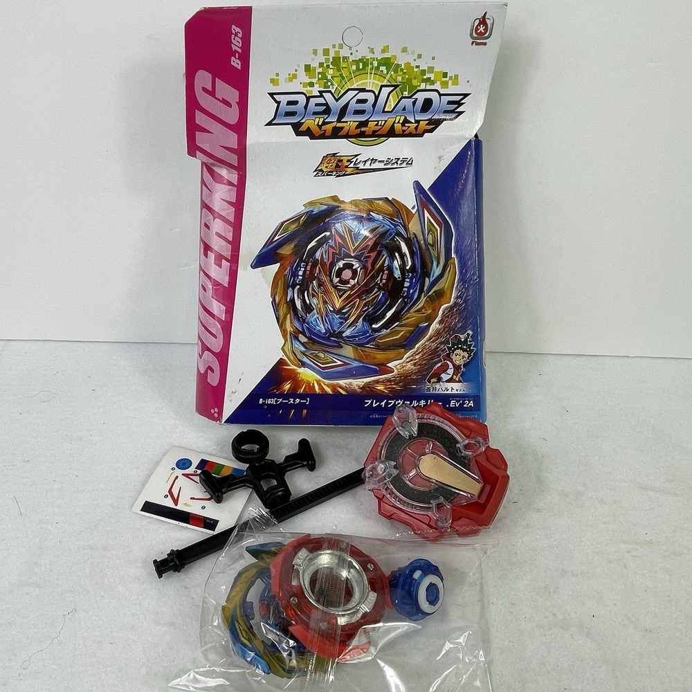 Beyblade TAKARA TOMY Brave Valkyrie .Ev' 2A Burst Superking B-163 w/ Extras NIB